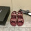 Chanel Burgundy Dad sandals