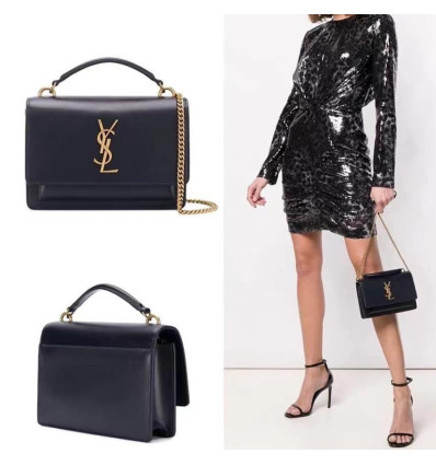 Saint laurent monogram gold chain bag