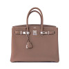 Sac Birkin 35cm Etoupe Togo Accastillage Palladium