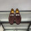 Paris Hermes Moccasin Maroon