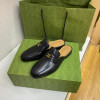 Mocassins d'été en cuir verni pour hommes, demi-chaussures noires