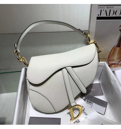 SAC SADDLE Cuir de veau grainé couleur latte