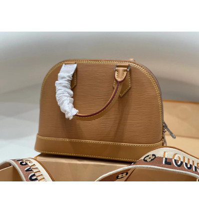 LV M57540 Louis Vuitton Alma BB Handbag Honey Gold