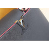 Louis Vuitton Capucines Mini Handbag in Black Taurillon Leather with Crystals Replica