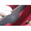 Louis Vuitton Capucines Mini Handbag in Black Taurillon Leather with Crystals Replica