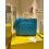 Fendi Sunshine Medium Sac shopping en cuir bleu