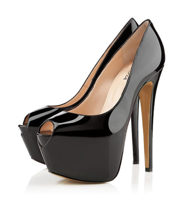 Patent Leather Platform Pumps in Black - Christian Louboutin