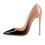 Christian Louboutin Black/Nude Patent Leather Kate Pumps