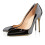 CHRISTIAN LOUBOUTIN Black Pigalle Follies 100 Heels
