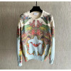 Multi Drawing Crew Neck Sweater