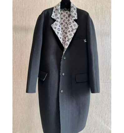 Double-Breasted Wool-Blend Overcoat