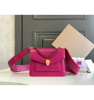 Serpenti Forever Chain Wallet Pink