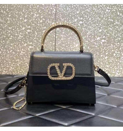 SMALL ROCKSTUD ALCOVE LEATHER BAG