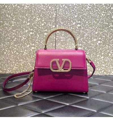 SMALL ROCKSTUD ALCOVE LEATHER BAG