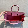 Handmade Pink Handbag Genuine Leather Skin