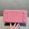 Handmade Pink Handbag Genuine Leather Skin