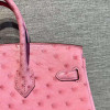 Handmade Pink Handbag Genuine Leather Skin