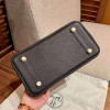 Handmade black Handbag Genuine Leather Skin