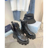 Monolith brushed leather and nylon boots