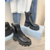Monolith brushed leather and nylon boots