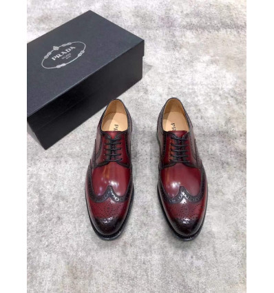 Red shoe italian calf leather