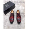 Red shoe italian calf leather