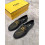 Black shoe Luxurious decorated with yellow