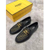 Black shoe Luxurious decorated with yellow