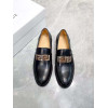 Men's Black Leather Loafers