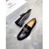 Men's Black Leather Loafers